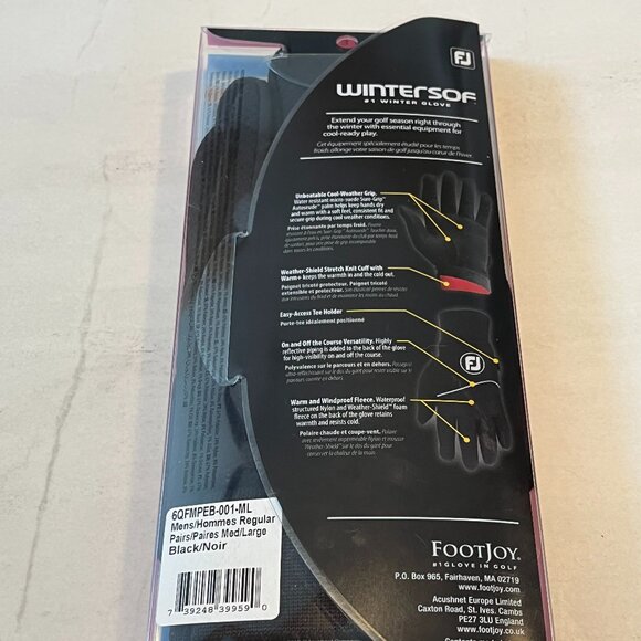 FJ Wintersof Mens Winter Golf Glove L - Left Handle PING Adidas Nike TaylorMade - Picture 4 of 4